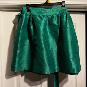 Crown & Ivy Jewel green Satin/crepe skirt